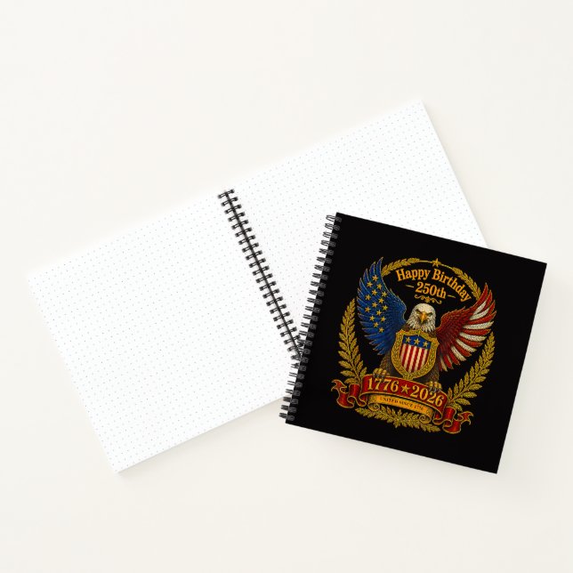 4th July 250th Independence Day 250 Years Notebook (Inside)