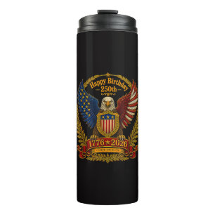 4th July 250th Independence Day 250 Years Thermal Tumbler
