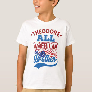 4th july All american brother patriotic family T-Shirt
