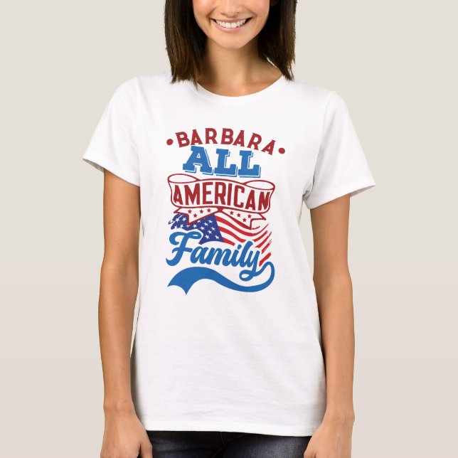 4th july All american family patriotic matching T-Shirt (Front)