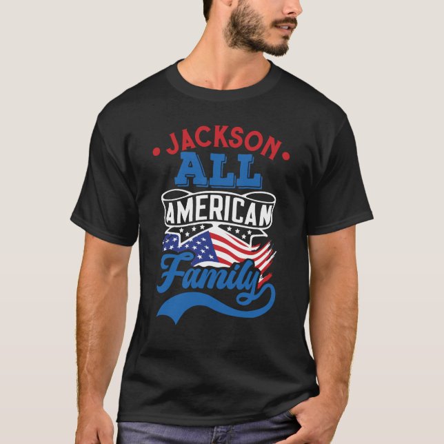 4th july All american family patriotic matching T-Shirt (Front)