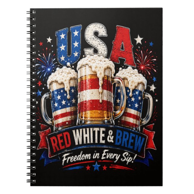 4th july america 250th notebook (Front)