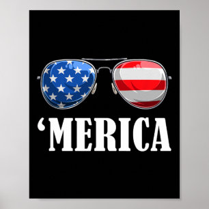 4th July America Independence Day Patriot Usa Mens Poster