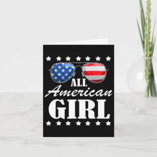 4th July America Independence Day Patriot Usa Wome Card
