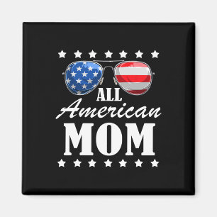 4th July American Mum Independence Day Patriot Usa Magnet