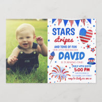 4th July Baby Boy 1st Birthday