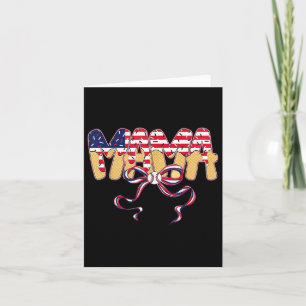 4th July Baseball Mama Ice Cream Drip Baseball Mum Card