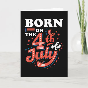 4th July Birthday Card