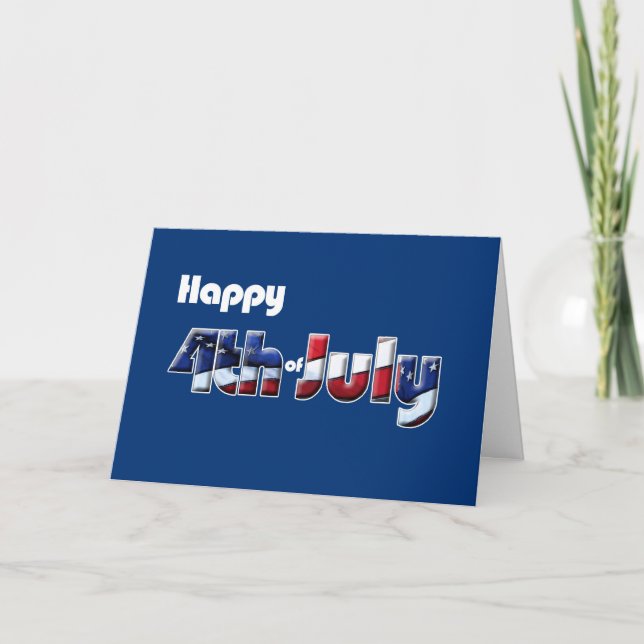 4th July card Patriotic humour (Front)
