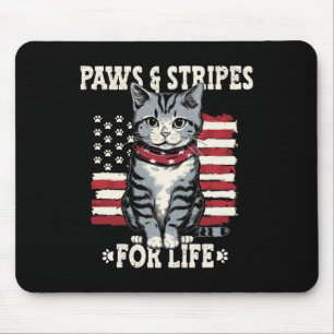 4th July Cat Lover Mouse Mat