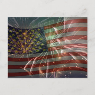 4th July celebration postcard