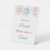 4th July Fireworks Bridal Shower Favour Table