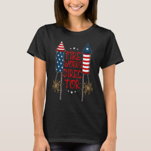 4th July Fireworks Drinks Party Family Fireworks D T-Shirt