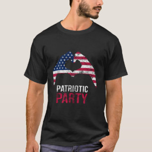4th July Funny Patriotic Party Vintage America USA T-Shirt