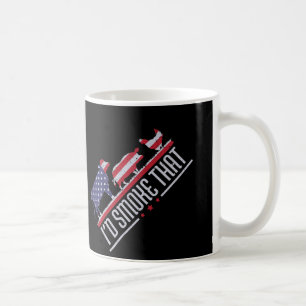 4th July I'd Smoke That Patriot Bbq Barbeque C Coffee Mug