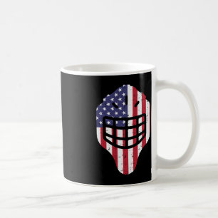 4th July Ice Hockey Helmet America Flag America Bo Coffee Mug