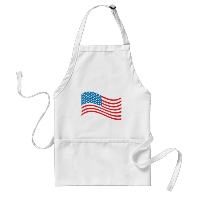 4th July - Independence Day - American Flag Wave Standard Apron (Front)