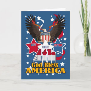 4th July Independence Day Card