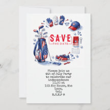  4th July   Independence Day Golfer party  