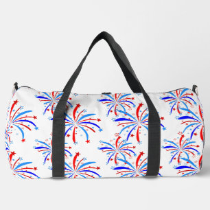4th july independence fireworks stars  duffle bag