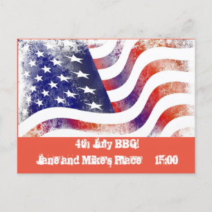 4th July Invitation - Custom message