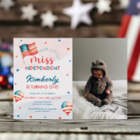 4th July Little Miss Independant Birthday Photo