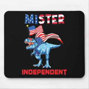 4th July Mister Independent Usa Flag Patriotic Boy Mouse Mat