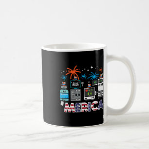4th July Nurse Propofol Merica Scrub Top Patriotic Coffee Mug