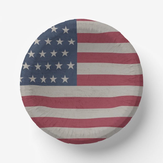 4TH JULY PARTY BOWLS PAPER PLATE (Front)