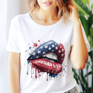 4th July Patriotic Patriotic Chic Woman T-Shirt