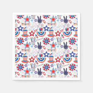 4th July Pattern 01x4 Napkin