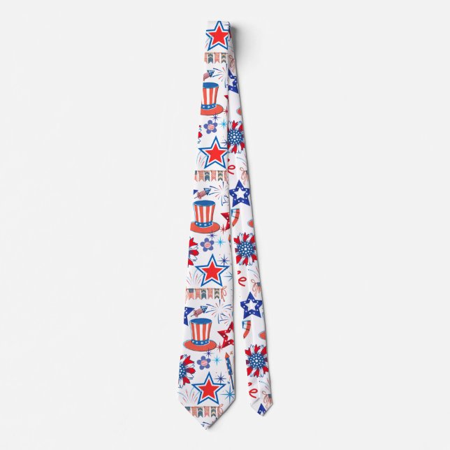 4th July Pattern 01x4 Tie (Front)