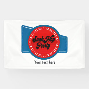 4th July Sock Hop Party Banner