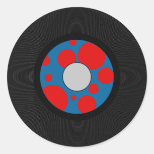 4th July Sock Hop Party Classic Round Sticker