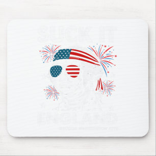 4th July Suck-it England Shirt Funny George-washin Mouse Mat