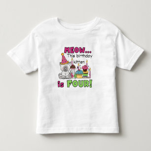4th Kitten Birthday T-shirts and Gifts