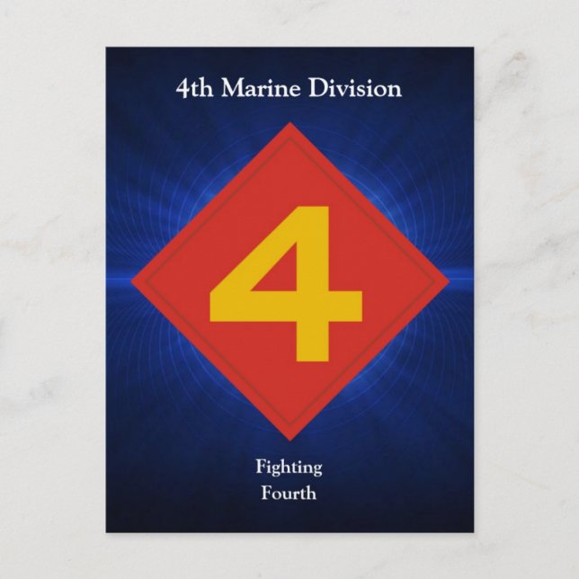 4th Mar Div Postcard (Front)