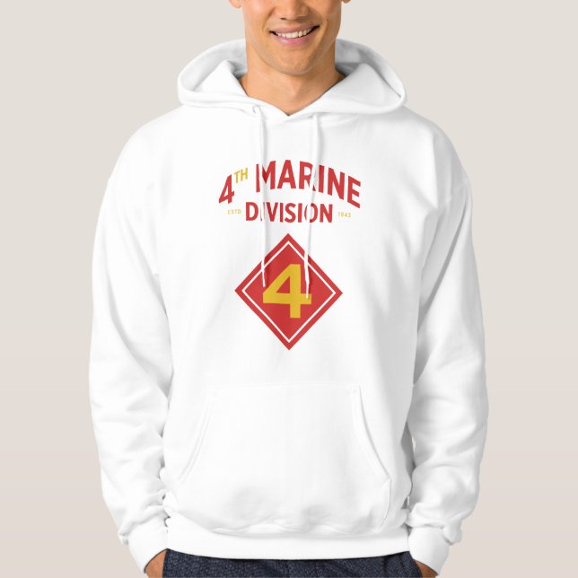 4th Marine Division United States Military Hoodie (Front)