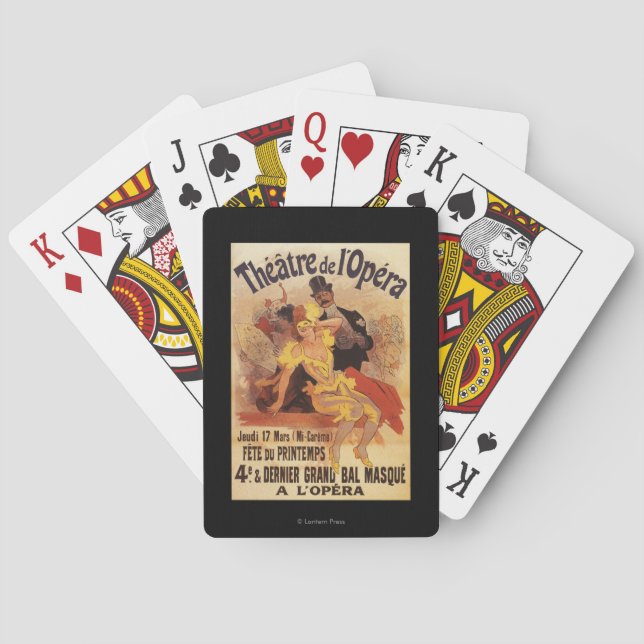 4th Masked Ball at Theatre de l'Opera Playing Cards (Back)