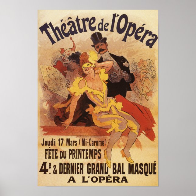 4th Masked Ball at Theatre de l'Opera Poster (Front)