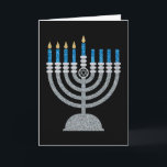 4th Night of Hanukkah Glitter Card<br><div class="desc">Hanukkah 2022 will begin in the evening of Sunday 18 December and ends in the evening of Monday 26 December</div>