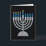 4th Night of Hanukkah Glitter Card<br><div class="desc">Hanukkah 2022 will begin in the evening of Sunday 18 December and ends in the evening of Monday 26 December</div>