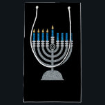 4th Night of Hanukkah Glitter Small Gift Bag<br><div class="desc">Hanukkah 2022 will begin in the evening of Sunday 18 December and ends in the evening of Monday 26 December</div>