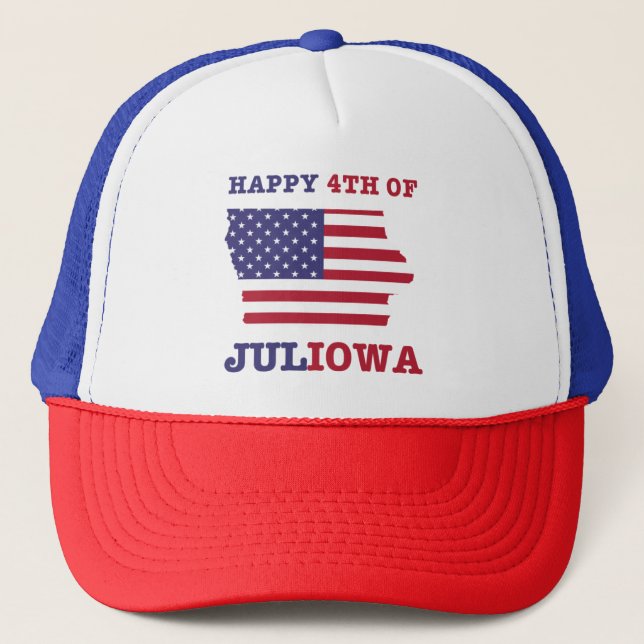 4th of JULIOWA Trucker Hat, Trucker Hat (Front)