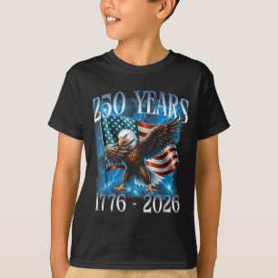 4th of July 1776-2026 Dabbing Eagle 250th USA T-Shirt