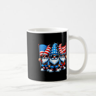 4th Of July 2024 Patriotic Gnomes Funny American U Coffee Mug