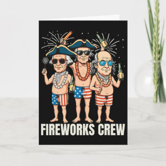 4th Of July 2026 Funny 1776 Firework Director Crew Card