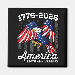 4th of july 250 year anniversary 1776-2026 magnet