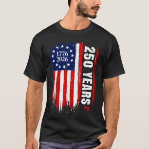 4th of July 250 Years 1776-2026 250th Eagle USA T-Shirt