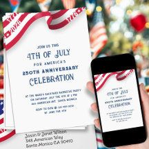 4th Of July 250th Anniversary Celebration Party